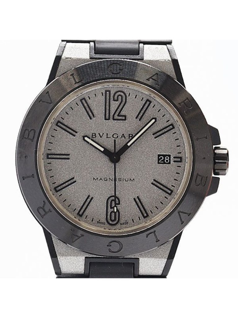 Bvlgari Diagono Automatic Date Silver Dial Watch